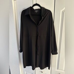 NWOT - Belldini long sleeve, collared, empire waist dress (with cinch) - SZ 2x